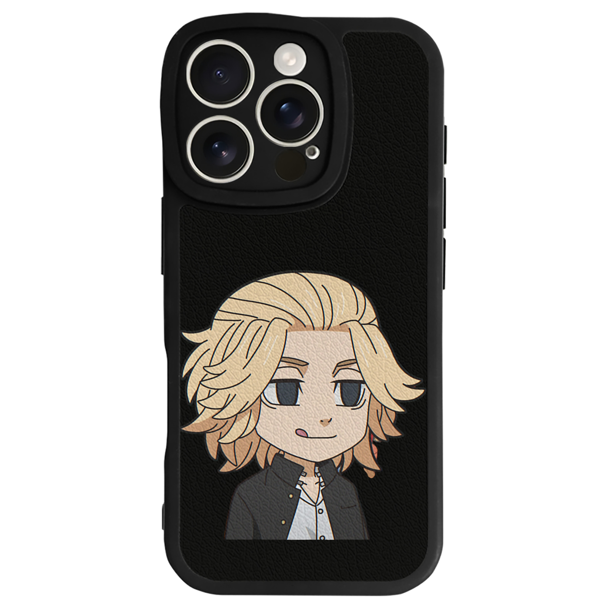 （画像用） 東京リベンジャーズ Tokyo Revengers 【iPhone 16シリーズ対応】シリコンスマホケース（レザー調） 材質：シリコン